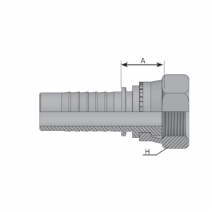 BSPP female (flat seat). (FDGSP)